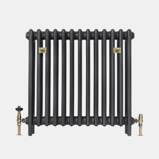 Mercury 4 Column 30" cast iron radiator in Matt Black finish